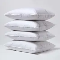 Homescapes 4 Hoofdkussens 60x70 cm – Medium Zacht – 100% Eendenveren – Anti-Allergisch – Voor Zijslaper & Nekklachten – Oeko‑Tex Gecertificeerd