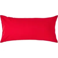 Homescapes Kussensloop 40x80 cm – Rood – 100% Egyptisch Perkal Katoen – 200 TC