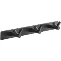 Sotech Blackline CORA V Haakarm 257 mm met 3 haken zwart gepoedercoat Kapstok Kapstokhaken
