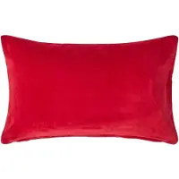 Homescapes Rood Fluwelen Kussenhoes 30 x 50 cm