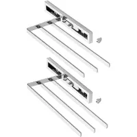 Sotech 2 stuks handdoekhouder ELEGANCE chroom 3-arm 325 mm ingestoken, 470 mm uitgeschoven handdoekhouder