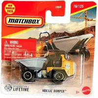 Matchbox MBX LIL DUMPER 76-125 YELLOW GREY KIEPER (JBR20) 1:64 METAL SHORT CARD