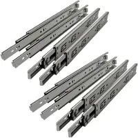 Sotech 4 Paar (8 stuk) Volledig uitschuifbaar Ladegeleider KV1-45-H45-L700-NF Lengte 700 mm Draagkracht 45 kg gegalvaniseerd van