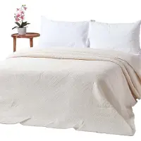 Homescapes Crèmewitte Diamant Sprei 230 x 260 cm