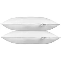 Homescapes Hoofdkussens 40x80 cm – Set van 2 – Medium Zacht – Supermicrovezel – Hypoallergeen – Voor Zijslaper & Nekklachten