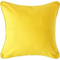 Homescapes Gele katoenen kussenhoes 30 x 30 cm