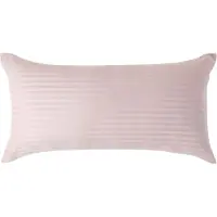 Homescapes Satijn Streep Katoen Kussensloop 40x80 cm – Lila – 100% Egyptisch Katoen – Draaddichtheid 330