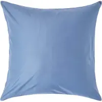 Homescapes Luxe Satijn Kussensloop 60x60 cm – Staalblauw – 100% Egyptisch Katoen – Draaddichtheid 1000