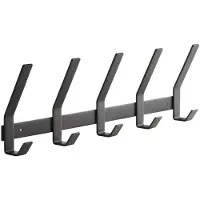 Sotech Blackline ALBA (groot) Kledingstang 450 mm met 5 haken zwart gepoedercoat Garderobestang