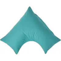 Homescapes Percale Katoen V-Kussensloop - Zeegroen - 100% Egyptisch Katoen - 200TC - 38 x 76 cm