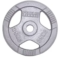 Focus fitness Halterschijf 30 mm - Focus Fitness Hamerton - 25 kg - Gietijzer