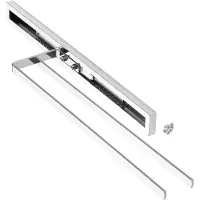 Sotech handdoekuittrekelement ELEGANCE chroom 2-arm 415 mm ingestoken, 715 mm uitgeschoven handdoekhouder