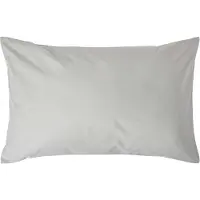 Homescapes Kussensloop 50x75 cm – Zilvergrijs – 100% Egyptisch Perkal Katoen – 200 TC