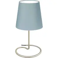 Trango LED Bedlamp 2018-05GL *GREY* Tafellamp met stoffen kap in grijs incl. 1x 5 Watt E14 LED lamp 3000K warm wit, lamp, vensterbanklamp, bedlampje voor slaapkamer