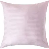 Homescapes Satijn Streep Katoen Kussensloop 80x80 cm – Roze – 100% Egyptisch Katoen – Draaddichtheid 330