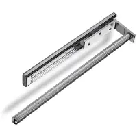 Sotech Aluminium Handdoekhouder TED 1-armig chroom gepolijst (325 - 487 mm, uittrekbaar) telescopisch handdoekrek geschikt voor badkamer of keuken