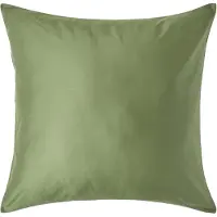 Homescapes Biologisch Kussensloop 80x80 cm – Mosgroen – 100% Egyptisch Katoen Satijn – Draaddichtheid 400