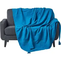 Homescapes sprei, banksprei Rajput petroleum, 255 x 360 cm