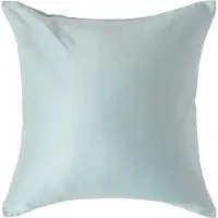 Homescapes Biologisch Kussensloop 40x40 cm – Eendenei Blauw – 100% Egyptisch Katoen Satijn – Draaddichtheid 400