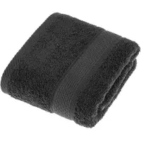 Homescapes 2-delige handdoekenset zwart - 100% Turks katoen 500 gsm