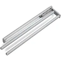 Sotech Aluminium Handdoekhouder TED 2-armig EV1 geanodiseerd (450 - 730 mm, uitschuifbaar, draaibaar) Telescopische handdoekdroger geschikt voor badkamer of keuken