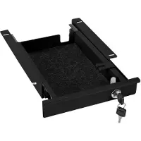 Sotech Bureau Onderbouwlade zwart afsluitbaar Breedte: 220 mm
