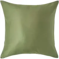 Homescapes Biologisch Kussensloop 40x40 cm – Mosgroen – 100% Egyptisch Katoen Satijn – Draaddichtheid 400