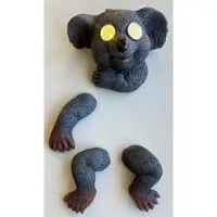 Impuls Polyresin wand solarlamp "Koala" - bestaat uit meerdere onderdelen - meerkleurig - met 2 LEDs - wand model - hoofd 15 x 17 x 1 cm - Tuindecoratie - Tuinverlichting