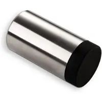 Sotech 2 stuks deurstopper Topper, echt RVS, muurafstand: 60 mm, diameter: 30 mm