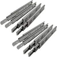 Sotech 4 Paar (8 stuk) Volledig uitschuifbaar Ladegeleider KV1-45-H45-L650-NF Lengte 650 mm Draagkracht 45 kg gegalvaniseerd van