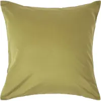 Homescapes Luxe Satijn Kussensloop 40x40 cm – Olijfgroen – 100% Egyptisch Katoen – Draaddichtheid 1000
