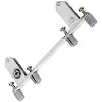 Sotech 1 paar Frontbeugels (Deuvel uitvoering 10 x 11,5 mm) Frontbevestiging voor JUNKER-SLIM Lade systemen wit Hoogte 199 mm van