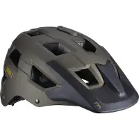 BBB Cycling MTB Helm Nanga - Met Bevestiging voor Camera of Verlichting - Wasbare Padding - Fietshelm Volwassenen: Heren & Dames - Mat Olijf Groen - M - BHE-54