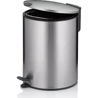 kela Pedaal Afvalemmer, 5 L, Zilver - | Mats