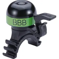 Bbb -16 MiniFit Fietsbel - Messing - Alle stuur diameters - Zwart/Groen