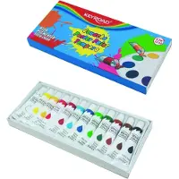 Keyroad Tempera Verf Set - 12 Kleuren in Tubes