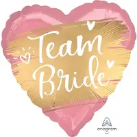 Anagram Folieballon Hart Team Bride 40cm