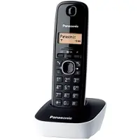 Panasonic KX-TG1611SPW - Snoerloze telefoon met nummerherkenning - DECT - zwart, wit
