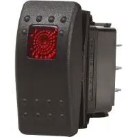 Blue Sea Systems Contura Ii Mom-off-on Switch 20a Zwart