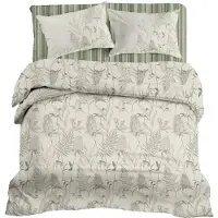 Linnick Dekbedovertrek Katoen Renforcé Tuva - green 240x200/220