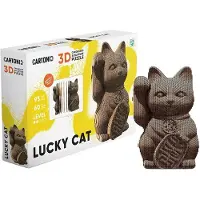 Cartonic Lucky Cat 3D puzzel - DIY voor kinderen en volwassenen - Gerecycled karton