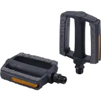 BBB Cycling SteadyRider Fietspedalen - Rubber Antislip - Stadsfiets & E-bike - met Reflector - Zwart - Trappers Fiets - Flat Pedals - BPD-44