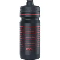 Bbb Cycling AutoTank Bidon Racefiets - Inhoud 550 ml - Drinkbus Fiets met AutoClose ventiel - Zwart/Rood gestreept - BWB-11