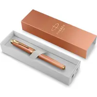 Parker IM Writing Rituals vulpen | Verfrissend oranje Afwerking met kleurverloop en gouden details | fijne penpunt | blauwe inkt | geschenkverpakking