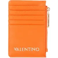 Valentino kaarthoes Fae Re Zip Around Card Case Arancio oranje