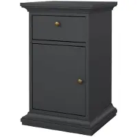 Ebuy24 Venedig nachtkastje 1 deur 1 lade mat grijs.