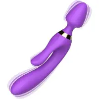 Bossoftoys - 52-00027 - Magic Wand Purple Silicone Massager USB - 9 Vibration mode