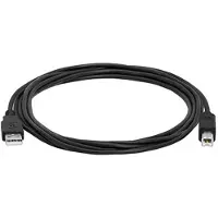 Hamlet XCU2AB50 USB-kabel USB 2.0 5 m USB A USB B Zwart