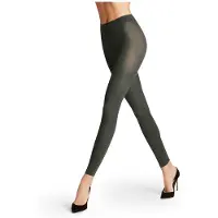Falke Pure Matt eenkleurig materiaal ondoorzichtig 50 DEN legging dames groen - maat S
