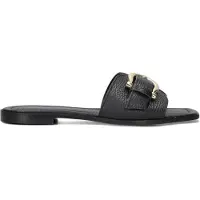 Stefano lauran Dames Slippers 23100 - Zwart - Maat 41